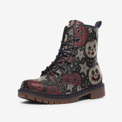 Starstruck Pumpkins Colorway 3 Vegan Leather Boots