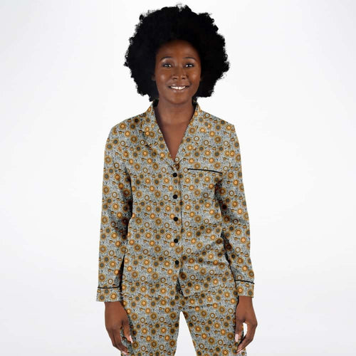 Sunshine Sketch Satin Pajamas