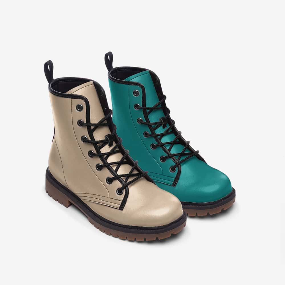 Mismatched Vegan Leather Boots | Ethical Style