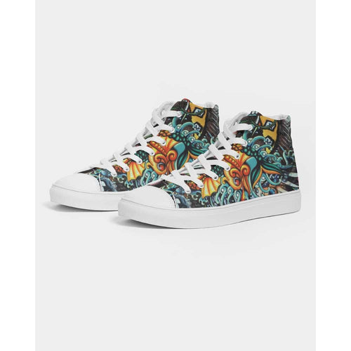 Vintage Tattoo Hightop Canvas Shoes