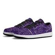 Violet Leopard Low-Top Sneakers