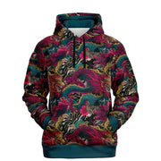 Zebra Storm Dragon Fashion Pullover Hoodie