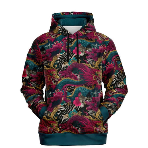 Zebra Storm Dragon Fashion Pullover Hoodie