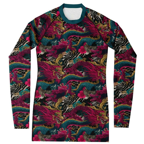 Zebra Storm Dragon Rashguard