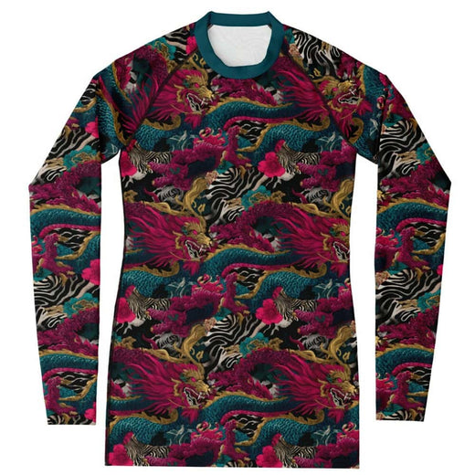 Zebra Storm Dragon Rashguard