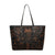 African Symbol Chic Vegan Leather Tote Bag - $64.99 Free