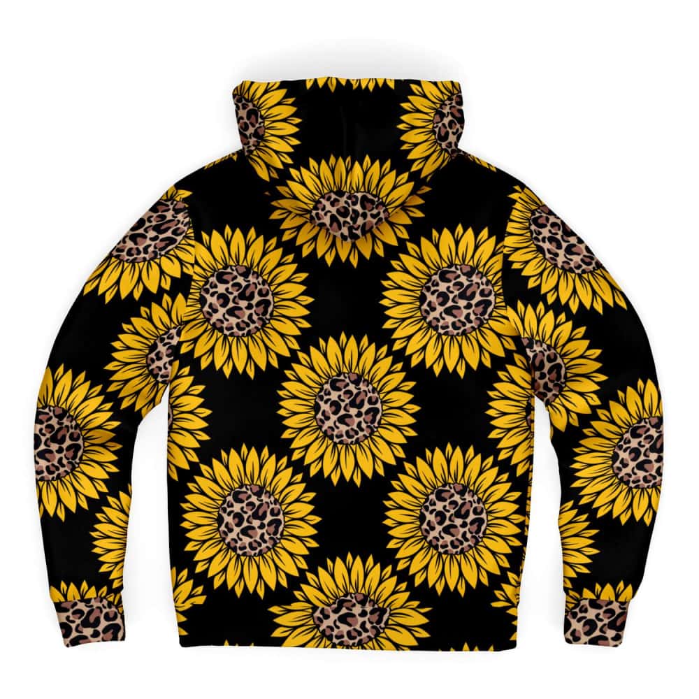 Animal Print Sunflower Microfleece Zip Hoodie - $89.99 -