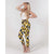 Animal Print Sunflowers and Checkers Belted Tapered Pants -