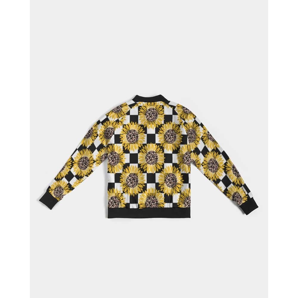 Animal Print Sunflowers and Checkers Lightweight Jacket -