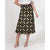 Black and Gold Pattern A - Line Midi Skirt - $59.99 Free