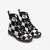 Black and White Checkers Vegan Leather Boots - $99.99