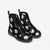 Black and White Skull Vegan Leather Boots - $99.99 - Free