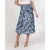 Blue and Cream A-Line Midi Skirt - $59.99 - Free Shipping