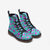 Blue and Purple Mushrooms Vegan Leather Boots - $99.99