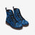 Blue Snakeskin Pattern Vegan Leather Boots - $99.99 - Free