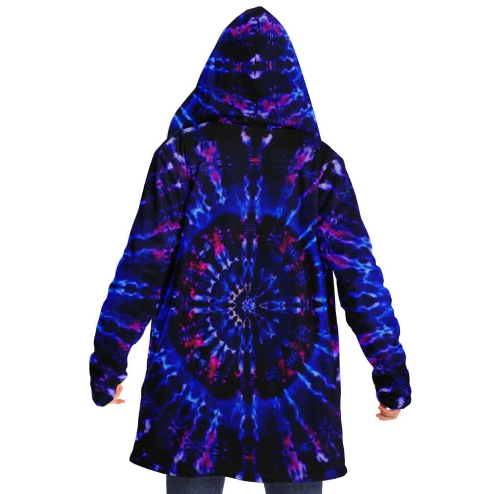 Blue Tye Dye Microfleece Cloak - $89.99 - Free Shipping