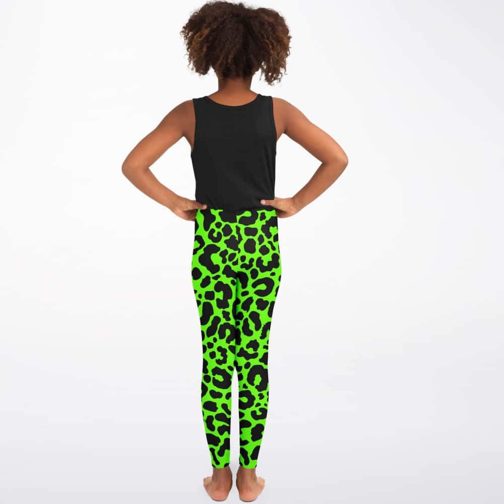 Neon leopard print opaque tights in NEON PINK –