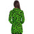 Bright Green Leopard Print Longline Fashion Hoodie - $59.99