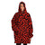 Bright Red Leopard Print Snug Hoodie - $84.99 - Free