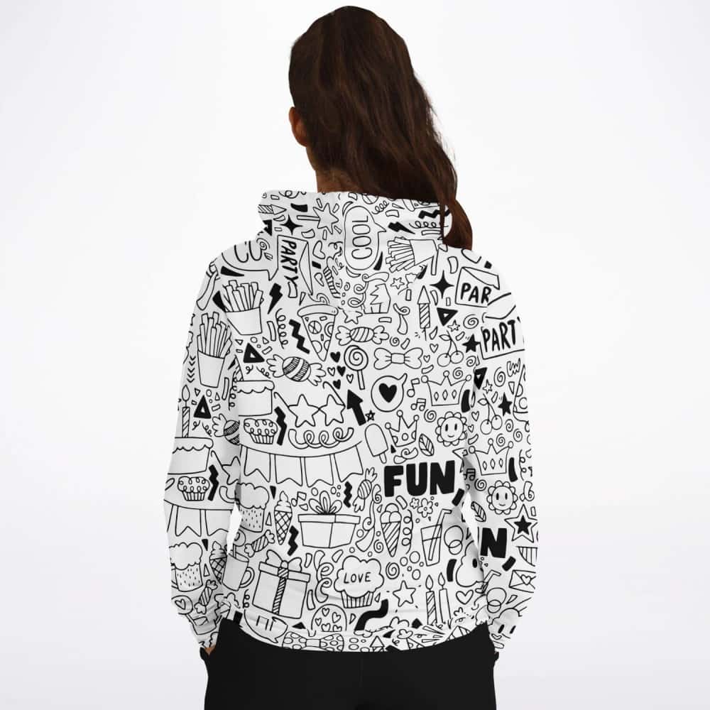 Doodles Fashion Pullover Hoodie - $64.99 Free Shipping