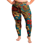 Dragons and Fish Plus Size Leggings