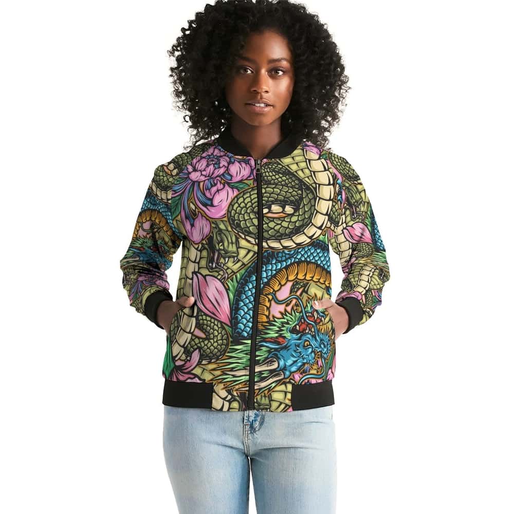 Dragons and Flowers Lightweight Jacket - $74.99 - Free