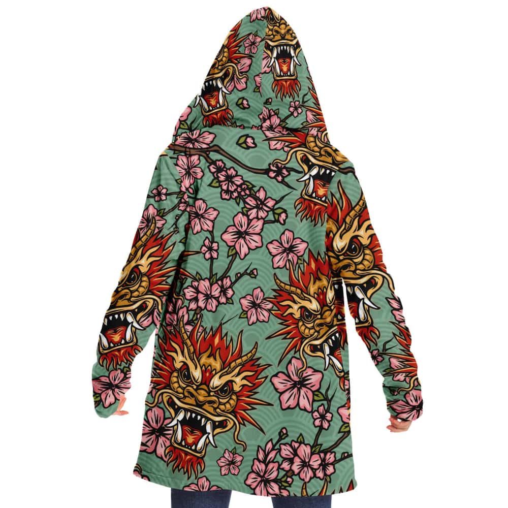 Dragons and Flowers Microfleece Cloak - $89.99 - Free