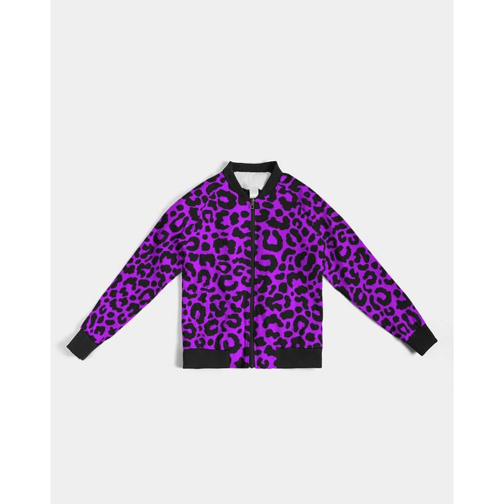 Electric Purple Leopard Print Lightweight Jacket - $74.99