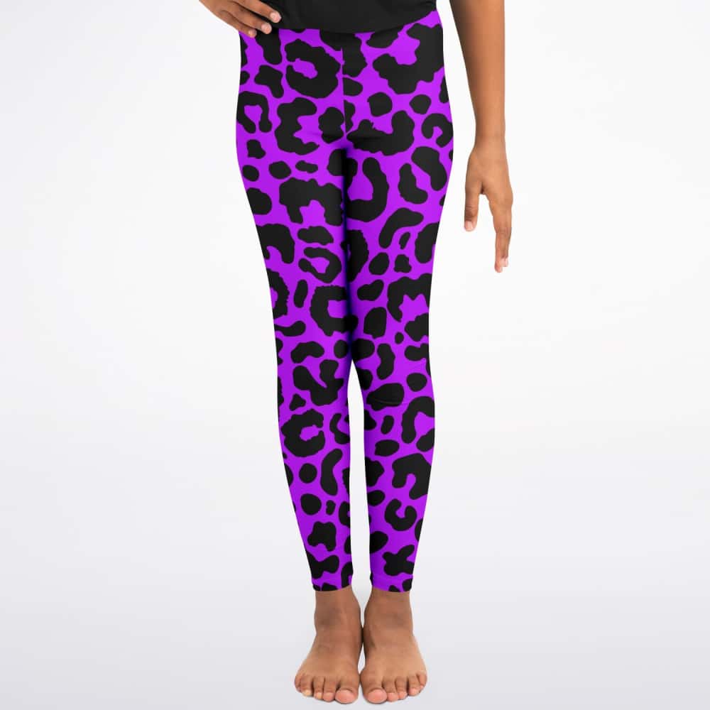 Electric Purple Leopard Prit Leggings - $34.99 - Free