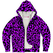 Electric Purple Microfleece Zip Hoodie