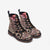 Flowers and Animal Print Vegan Leather Boots - $99.99