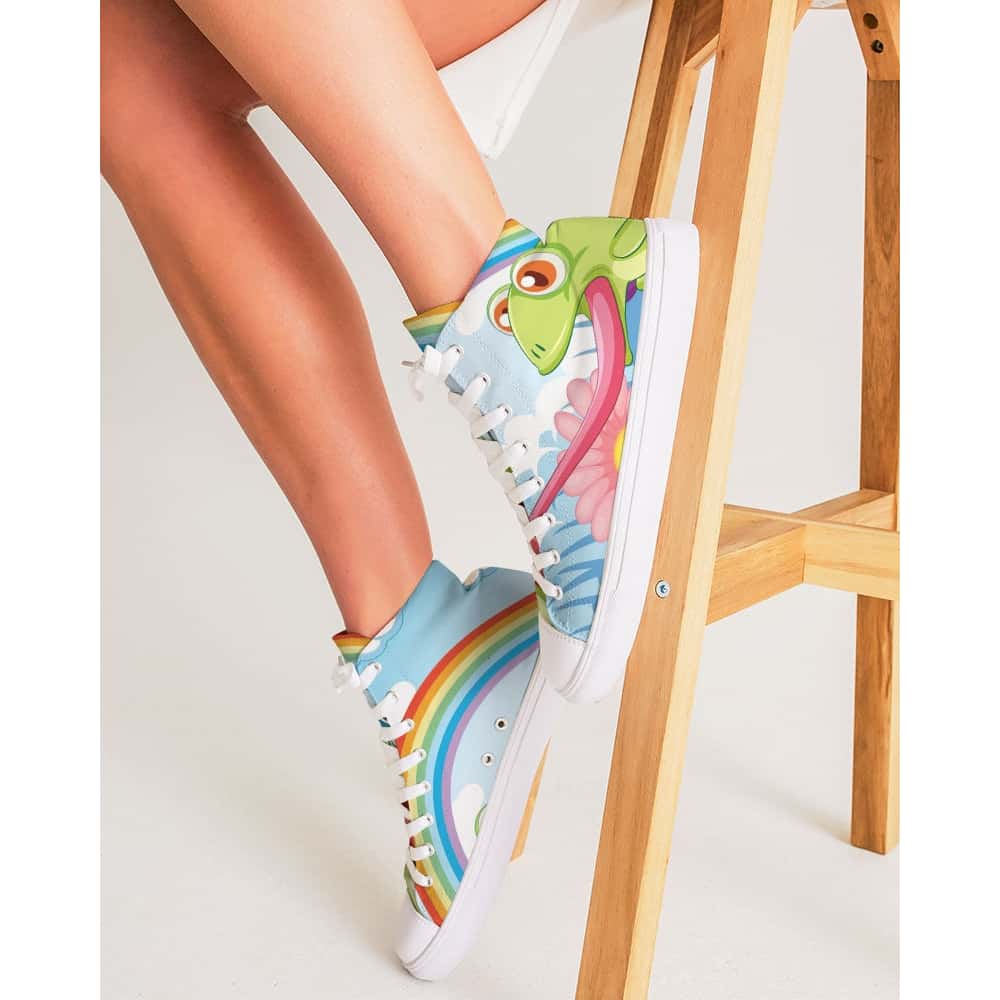 Frogs and Rainbows Hightop Canvas Shoes - $74.99 - Free