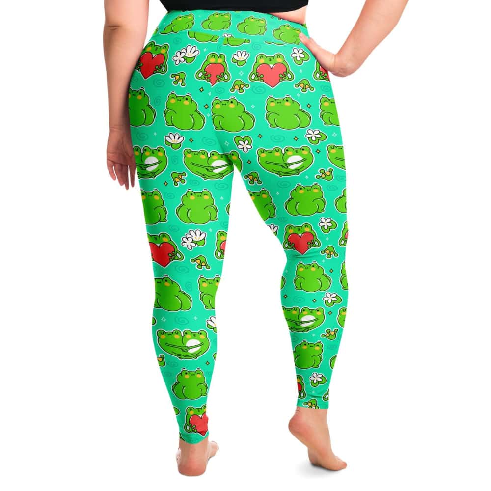 Funny Frogs Plus Size Leggings - Free Shipping - Projects817 LLC