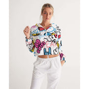 Graffiti Cropped Windbreaker
