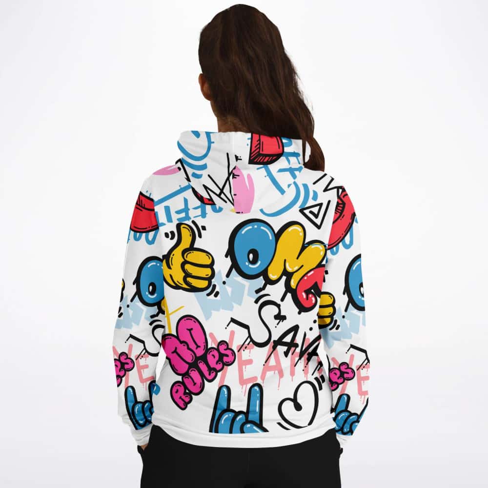 Graffiti Fashion Pullover Hoodie - $64.99 - Free Shipping