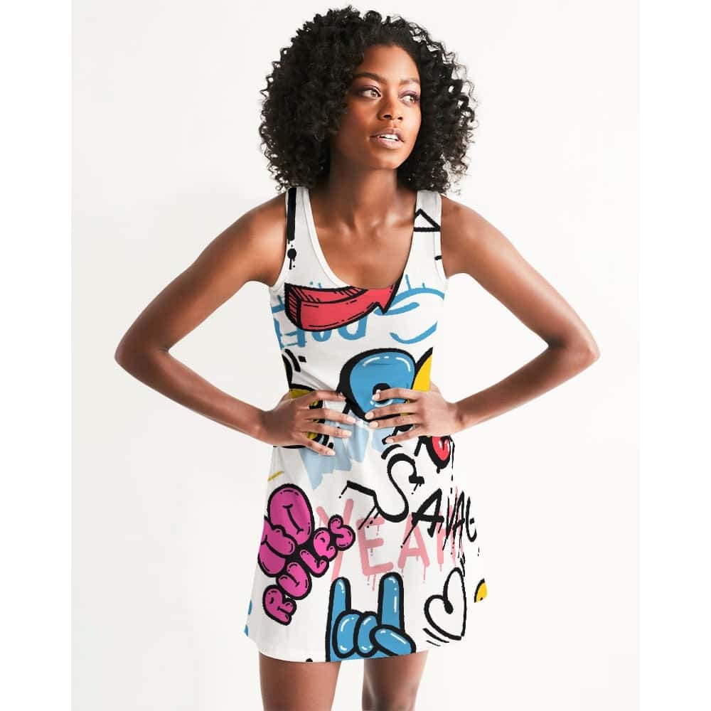Graffiti Racerback Dress - $57.99 - Free Shipping