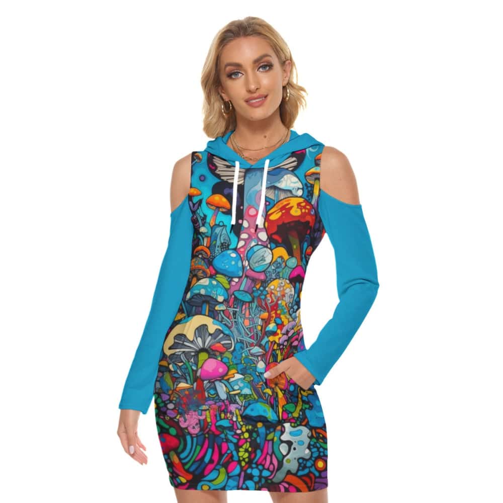 Groovy Mushroom Hoodie Dress - $54.99 - Free Shipping
