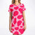 Hot Pink Cow Print T-Shirt Dress - $39.99 - Free Shipping