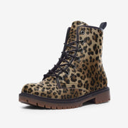 Leopard Print Vegan Leather Boots