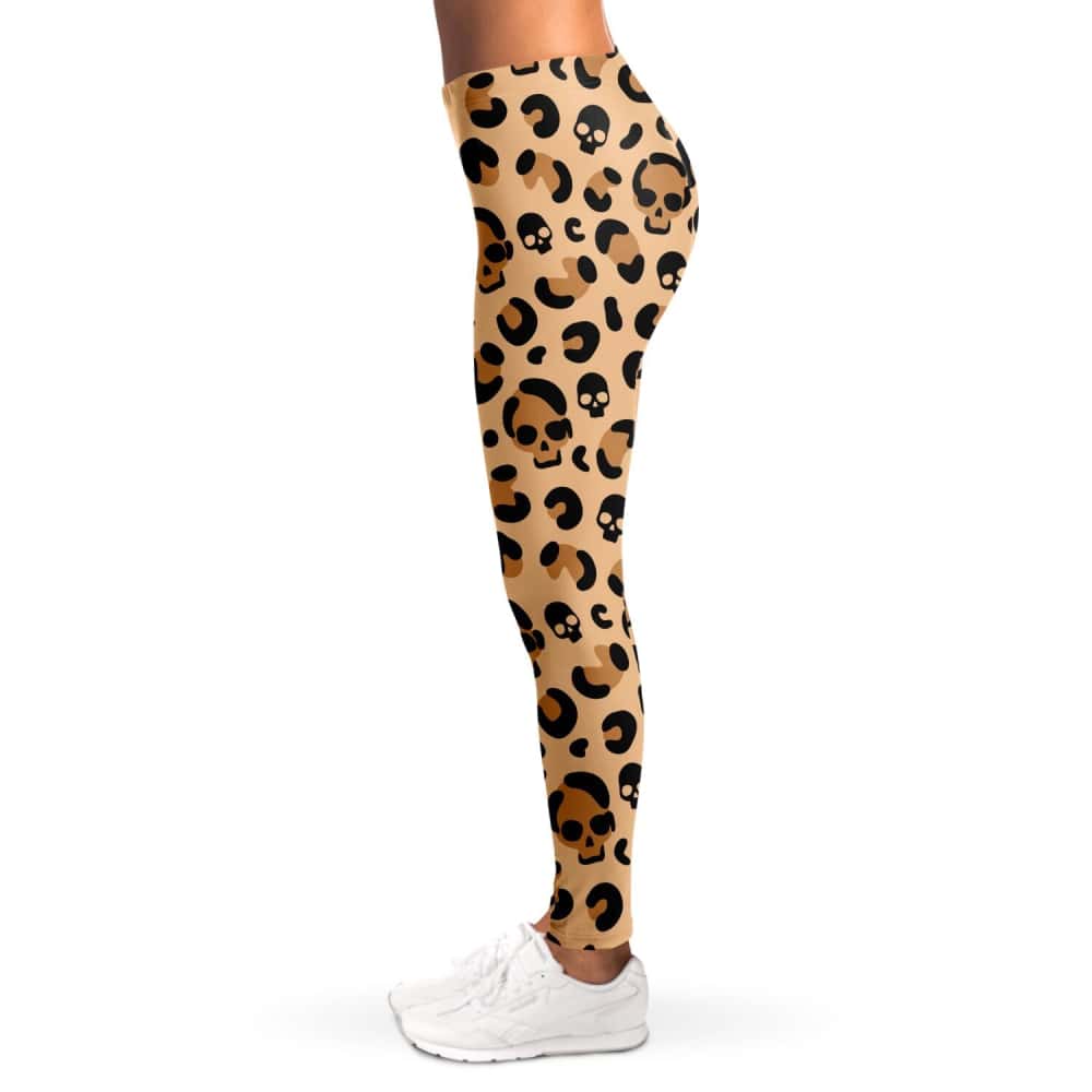 Leopard Skull Print Leggings - Free Shipping - Projects817
