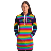 Love Is Love Longline Fashion Hoodie