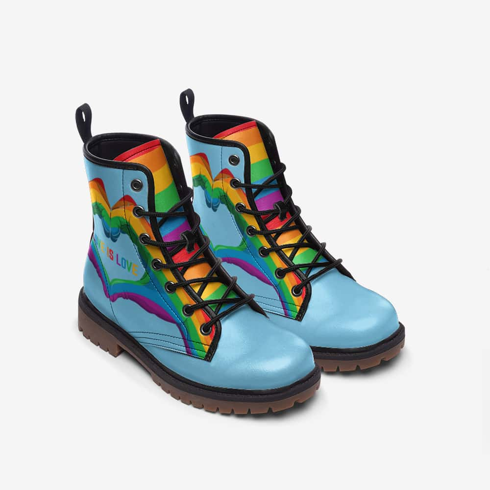 Love Is Love Vegan Leather Boots - $99.99 - Free Shipping