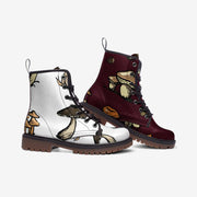 Mismatched Mushroom Vegan Leather Boots