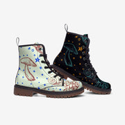 Mismatched Mushroom Vegan Leather Boots