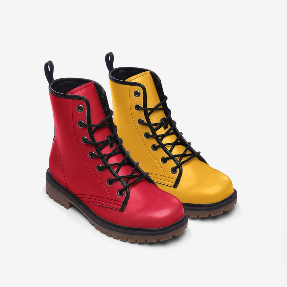 Red vegan cheap boots