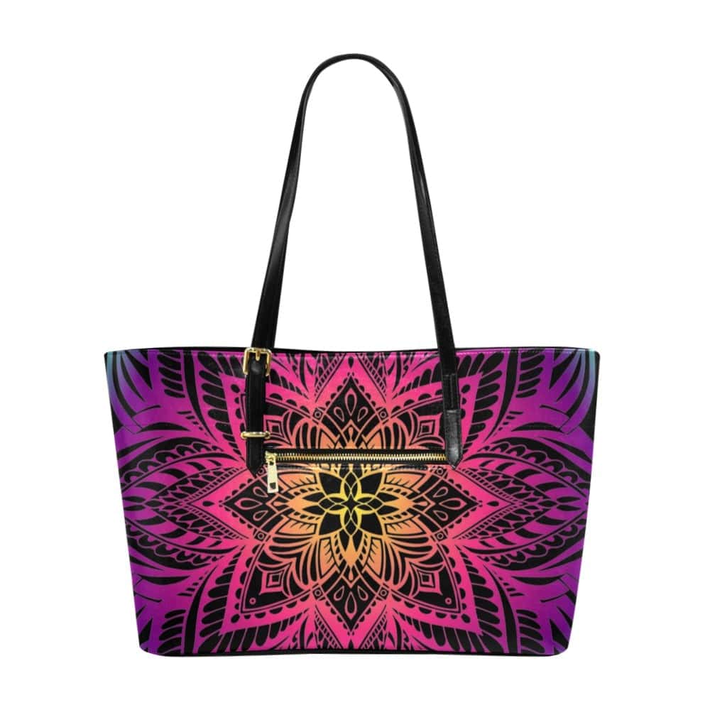 Multicolor Mandala Pattern Euramerican Tote Bag - $69.99