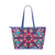 Multicolor Mandala Pattern Leather Tote Bag Large - $64.99