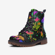 Mushrooms and Stars Vegan Leather Boots