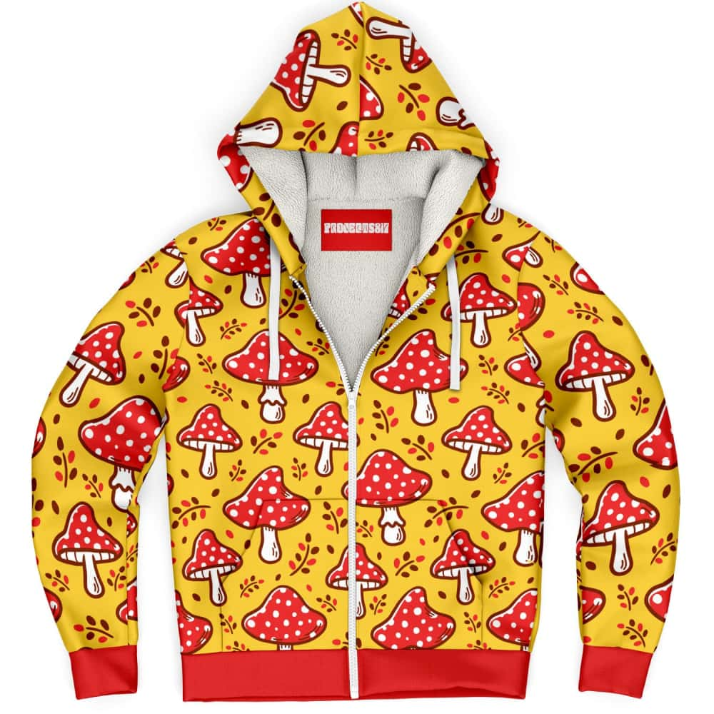 Mushrooms Microfleece Hoodie - $94.99 Free Shipping