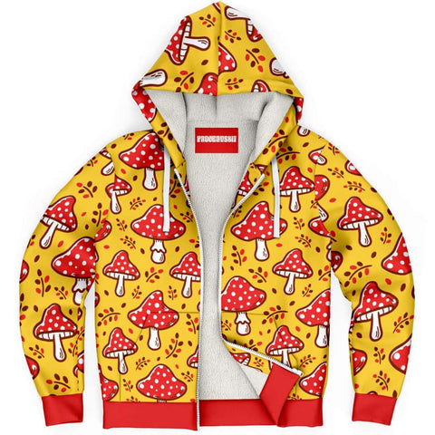 Mushrooms Microfleece Hoodie - $94.99 Free Shipping